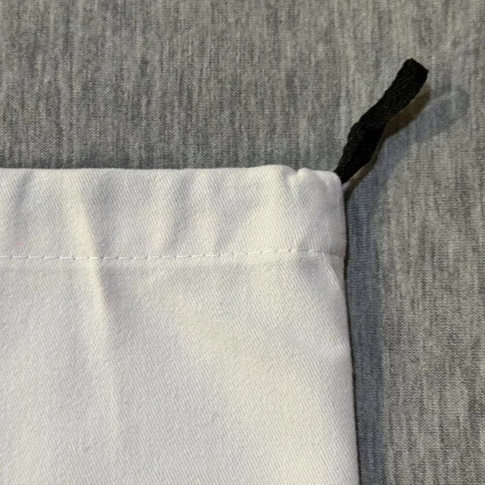 Balmain Paris Designer Dust Bag White Large 20x19 New Unused Drawstring Storage